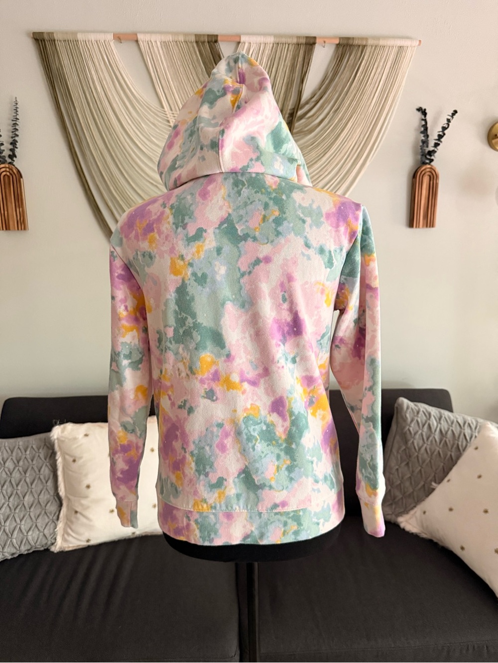 3/$25 Cat & Jack Girls' Pastel Tie-Dye Zip Hoodie — XL(14) - Picture 2 of 4